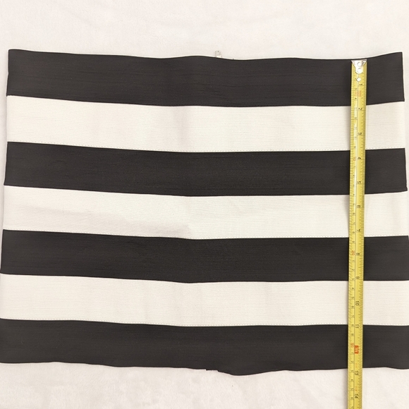 Luv Me More Black and White Bandage Mini Skirt - Picture 1 of 5